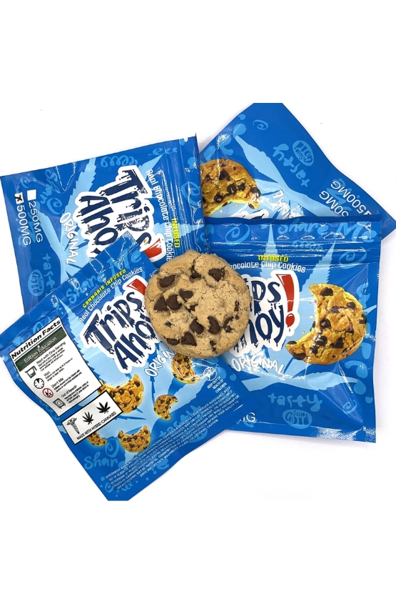 TRIPS AHOY 500MG THC 1 Trips Ahoy 500mg THC chocolate chip cannabis cookies